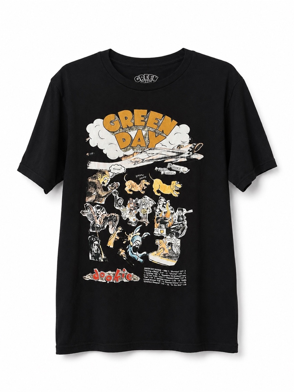 Green Day Dookie Graphic Tee - Black